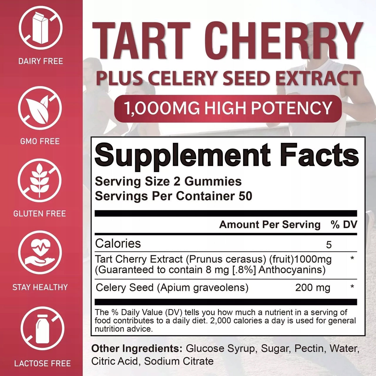 Tart Cherry - Celery Seeds - Relieves joint and muscle fatigue, supports... Manufacturer code Airboy