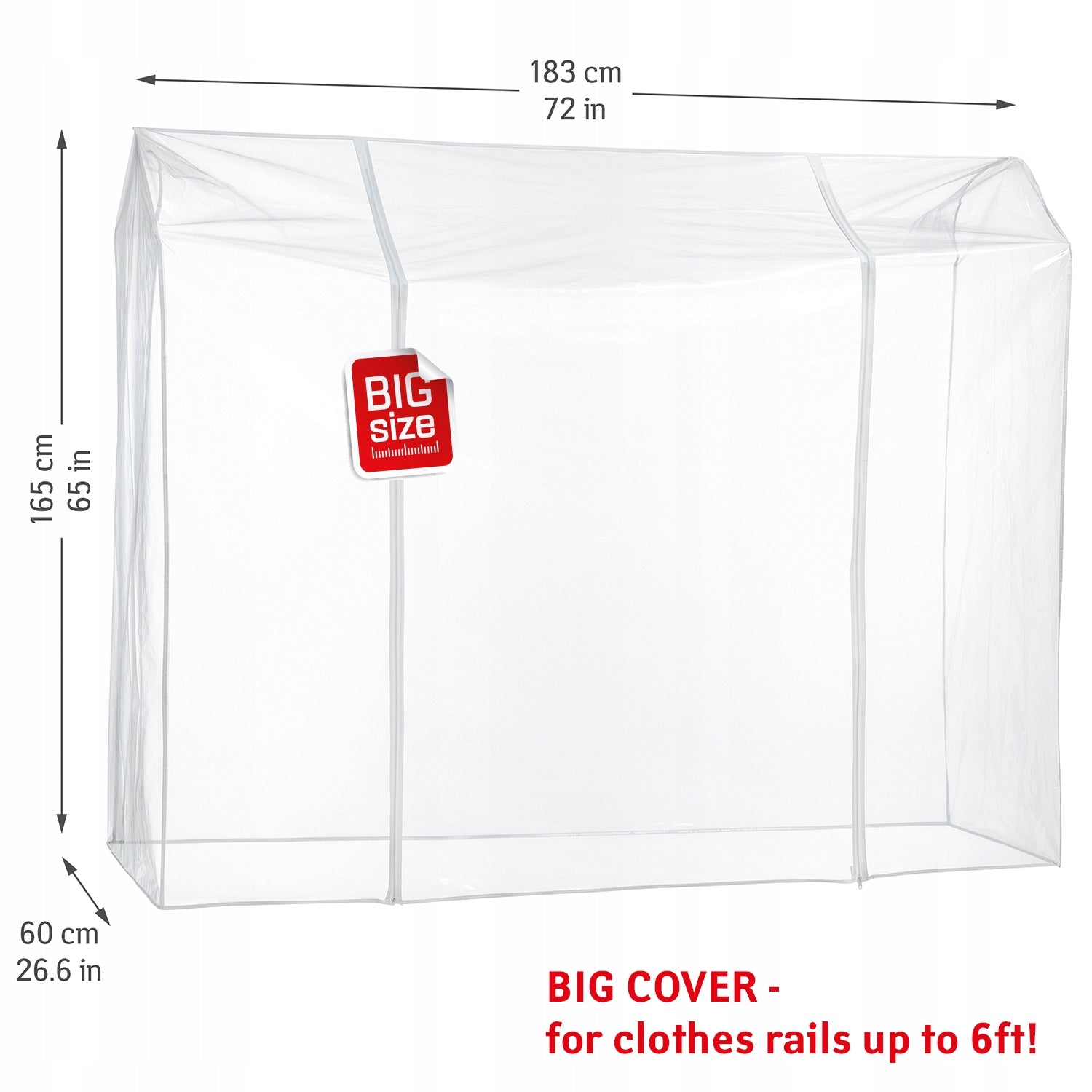 Tatkraft Kleiderbügelhaube Big, 183x60x165 cm 