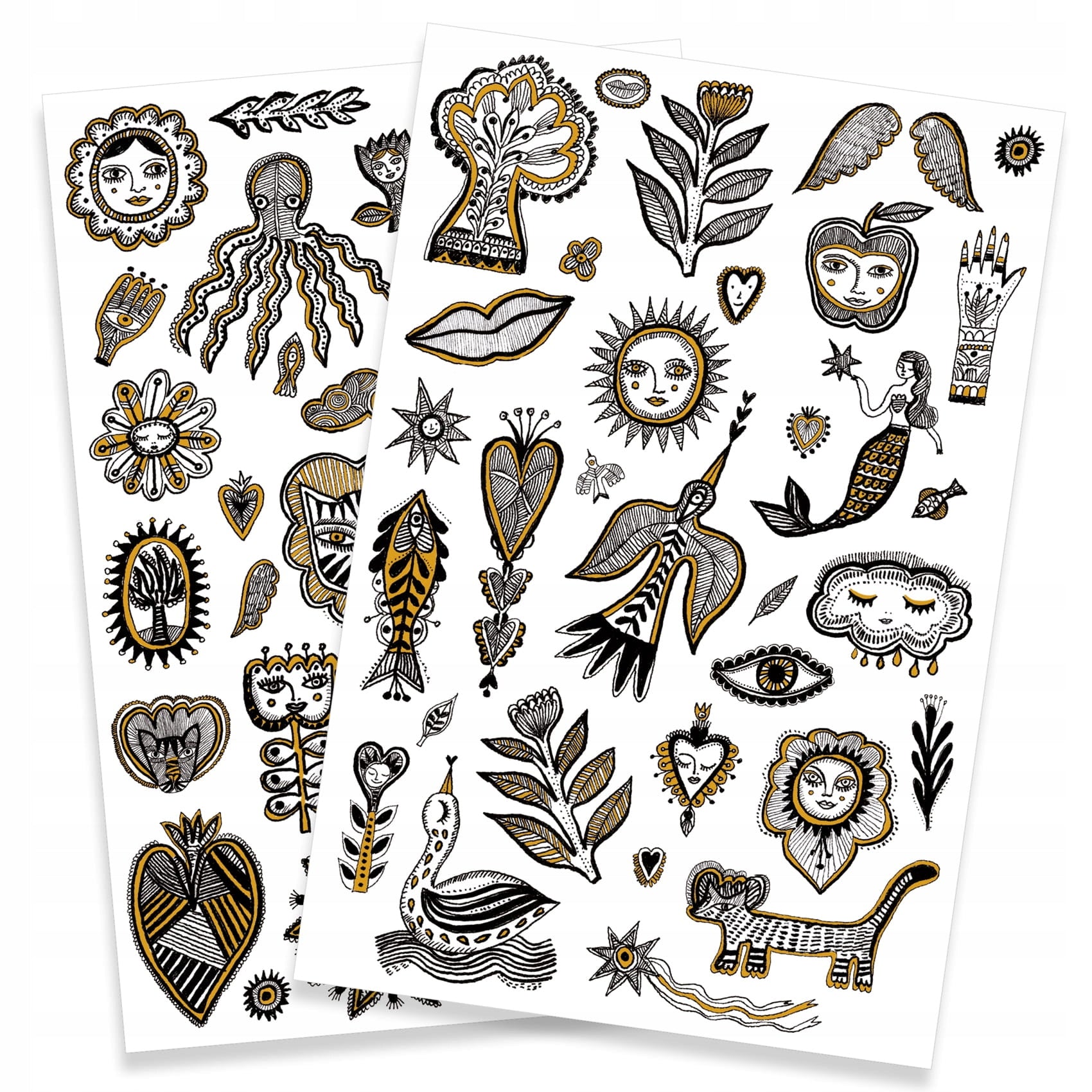 Tatuiruotės - Auksinis (50+ tatuiruočių), Djeco DJ09595