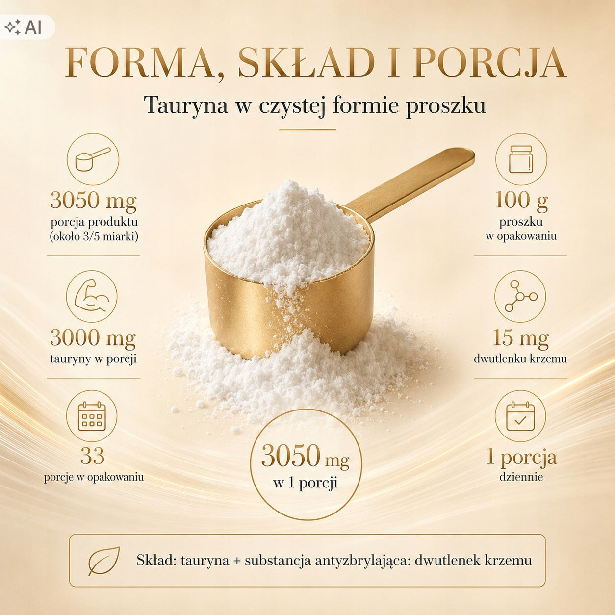 Taurine 100g Powder Taurine Natural VIctorious Expiration date at least 3 months from the date of purchase