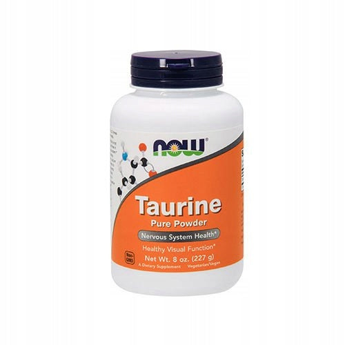 Taurine 227g NOW FOODS Powder Amino Acid Sport Regeneration Energy Strength Packaging status original