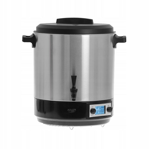Tea Coffee Heater 28L Pasteurization Pot Thermostat Timer Power 2600 W
