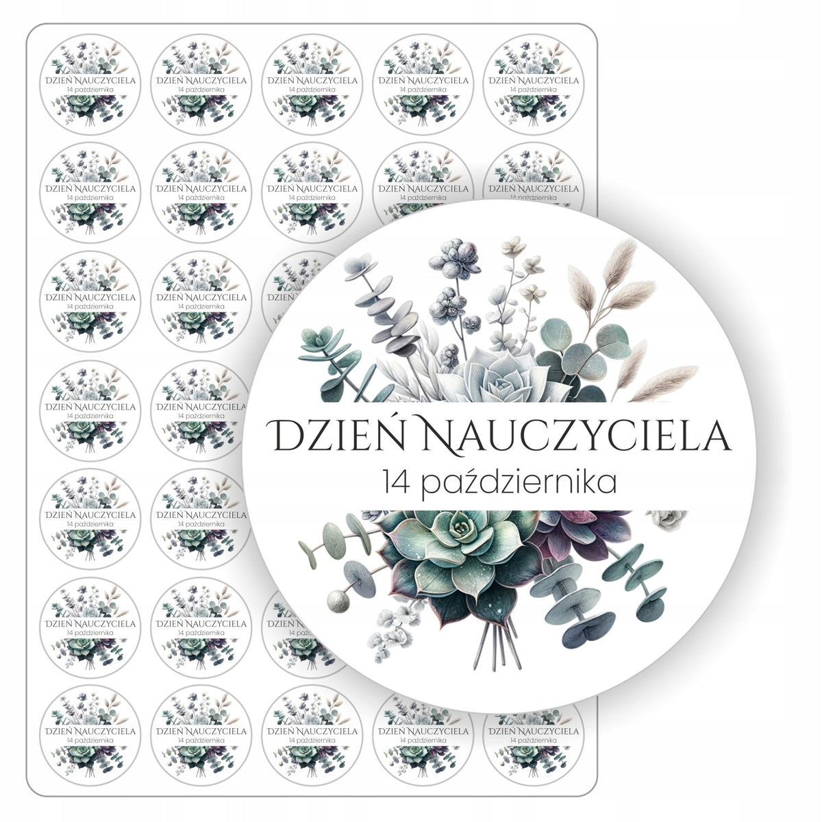 Teacher's Day Sticker Waterproof Gift Sheet