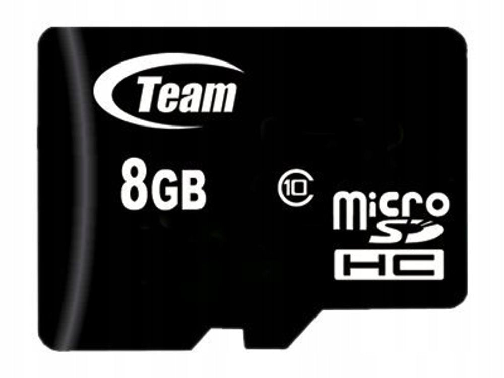 Team 8GB Black microSDHC Memory Card