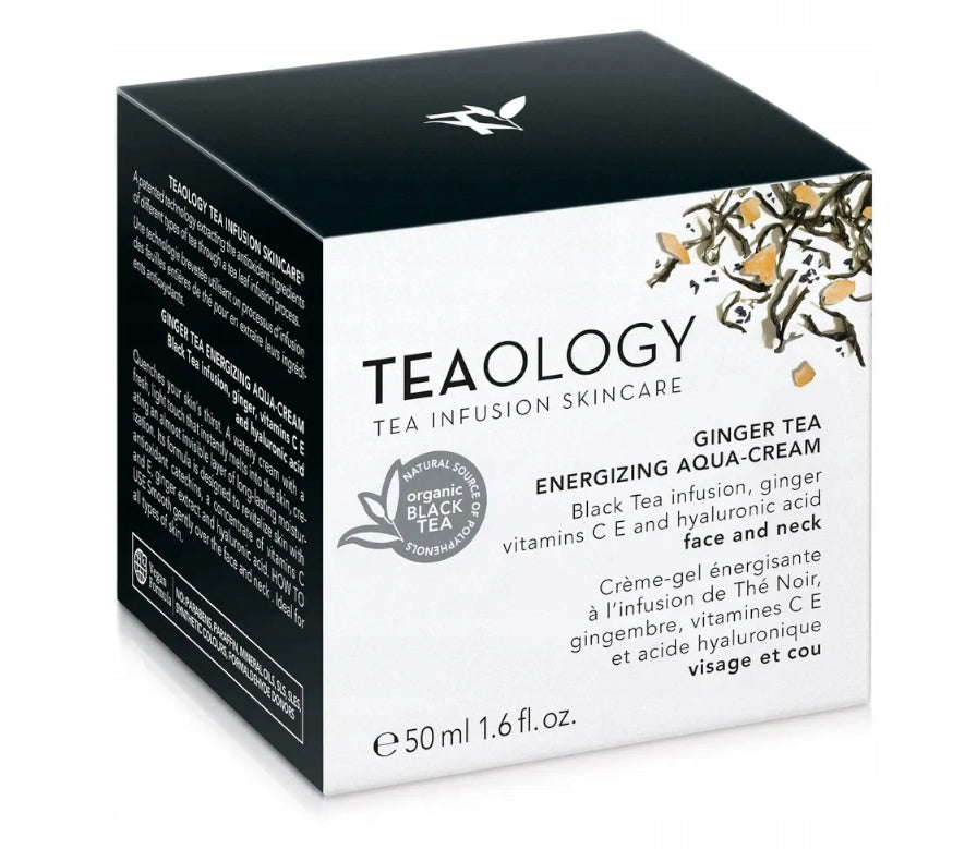 Feuchtigkeitsspendende Gesichtscreme Teaology Ginger Tea Energizing Aqua-Cream 50 ml 