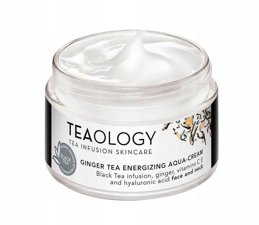 Feuchtigkeitsspendende Gesichtscreme Teaology Ginger Tea Energizing Aqua-Cream 50 ml 