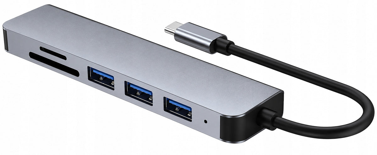 Tech-Protect Docking Station Tech-Protect V4-Hub 6IN1 Grey (V4HUB)