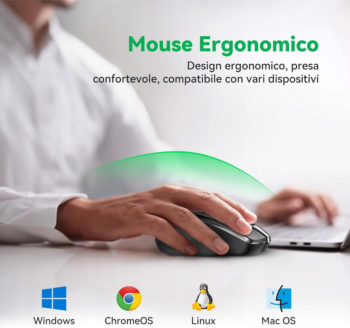 TechRise TR-MS317 Ergonomic Wireless Bluetooth Mouse Manufacturer code TechRise