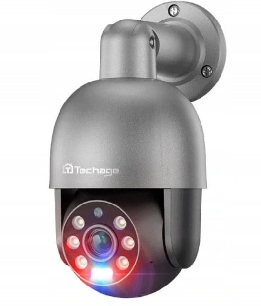 Techage IP Camera 5MP PoE PTZ Onvif Graphite