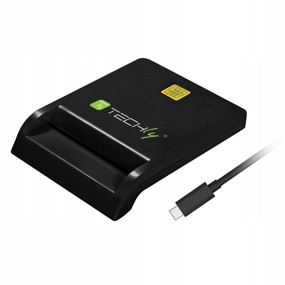 Techly I-CARD CAM-USB2TYC USB 2.0 Chip Card Reader Black Manufacturer Techly