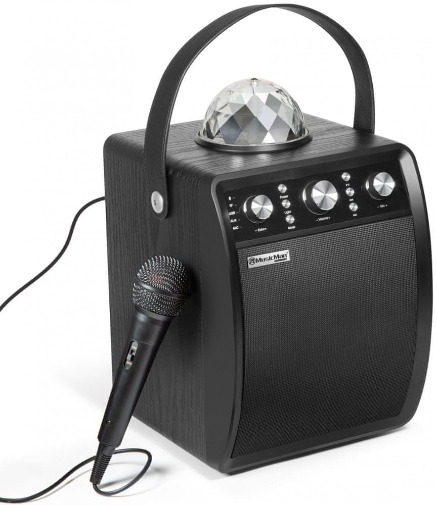 Technaxx MusicMan Disco Karaoke Speaker with Microphone