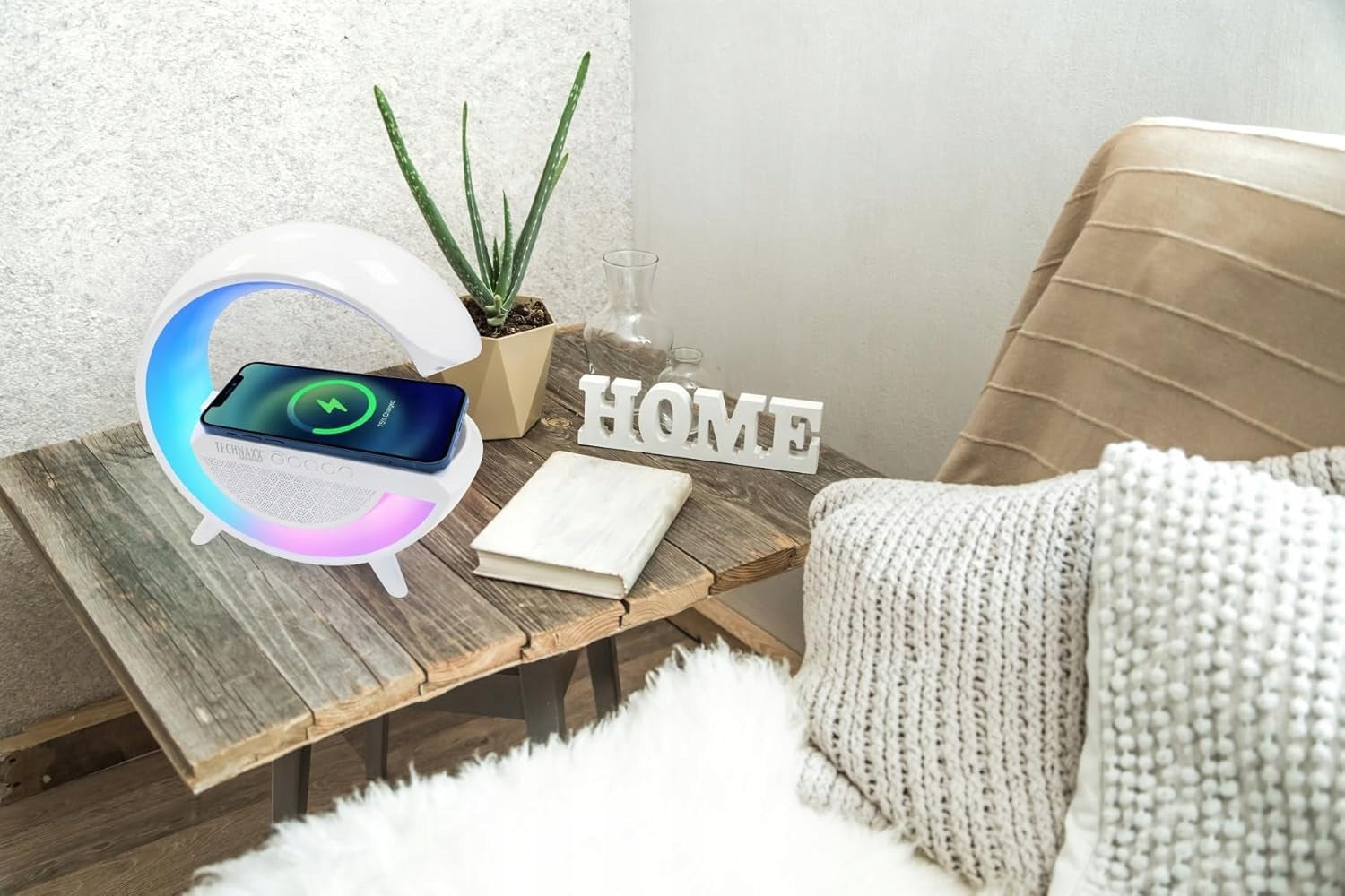 Technaxx TX-264 Portable Bluetooth RGB Speaker 10W Wireless Charger Model other