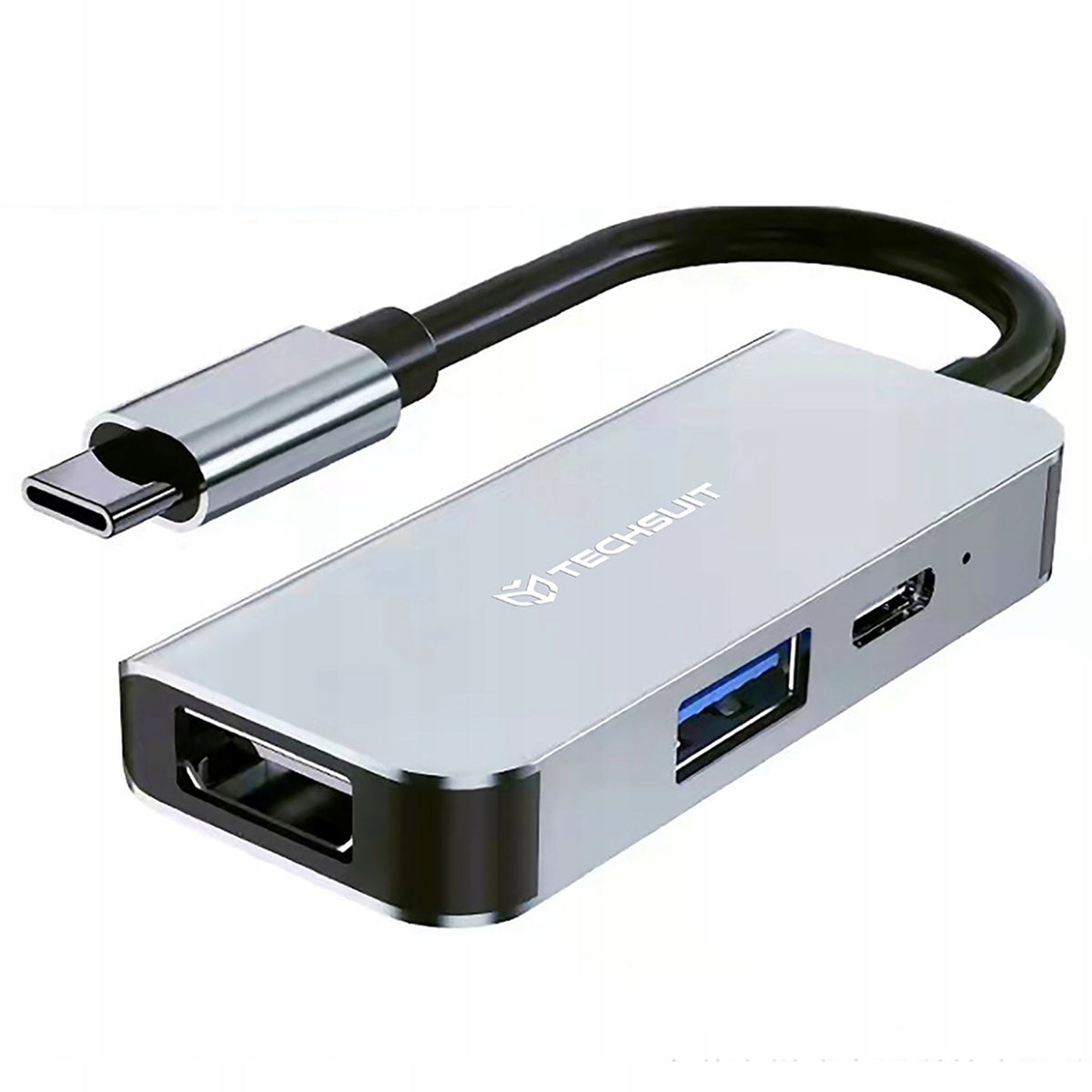 Techsuit TurboChargeX 3 in 1 (H4) - Type-C to Type-C, USB,
