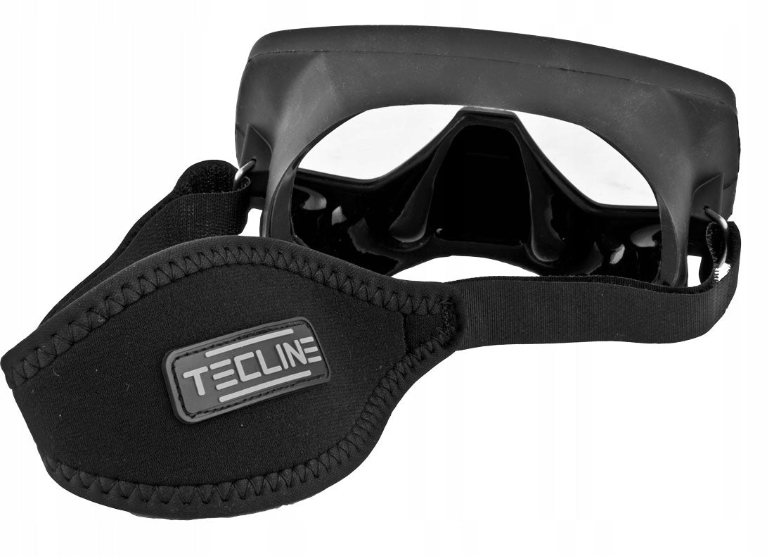 Tecline Frameless Classic diving mask, neoprene strap Color black