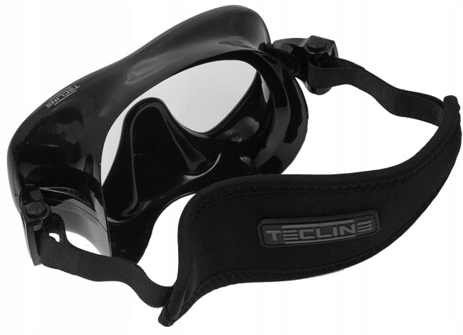 Tecline Frameless View Diving Mask, Neoprene Strap Color black