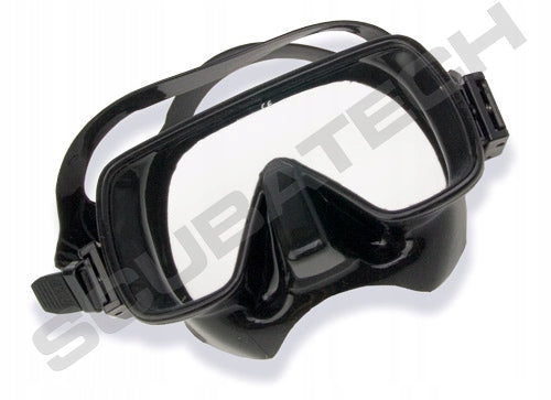 Tecline Frameless diving mask, black silicone