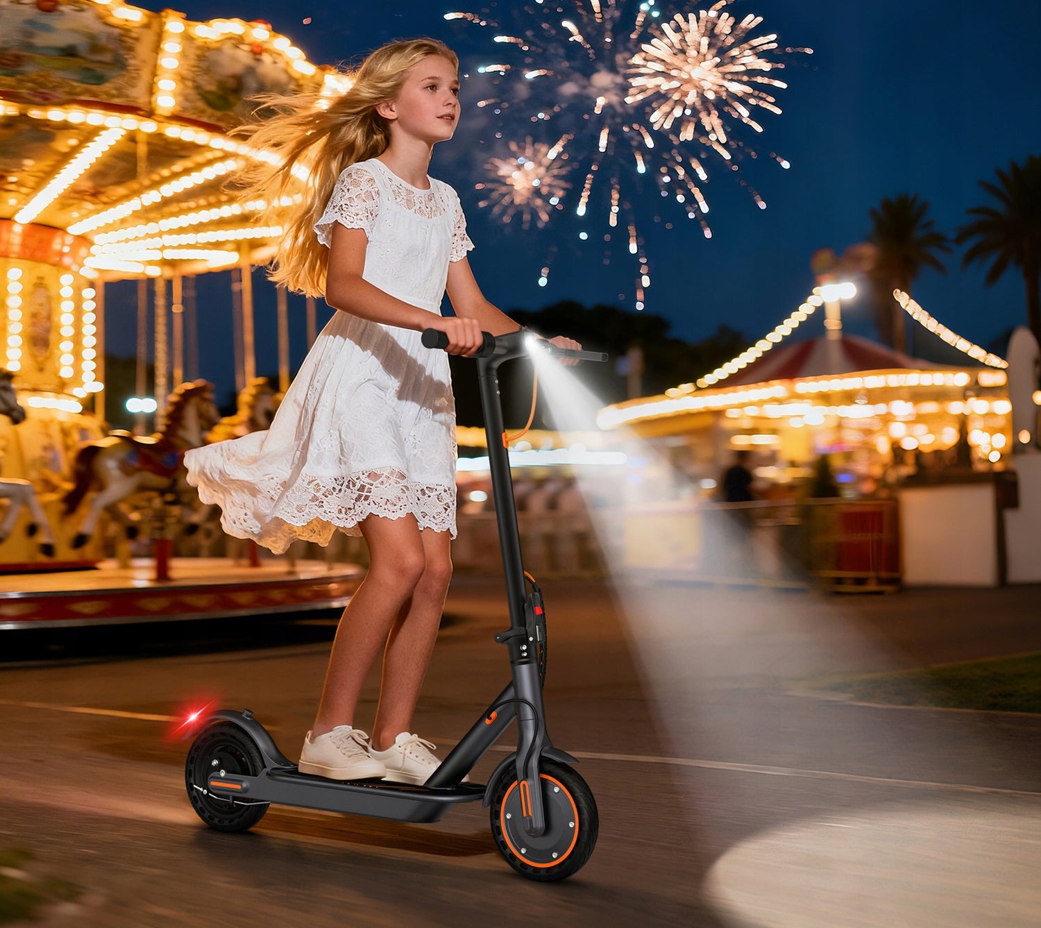 Teenager Electric Scooter with APP MINI80C 350W 36V 4.5AH 19KM 8.5" tire Color black