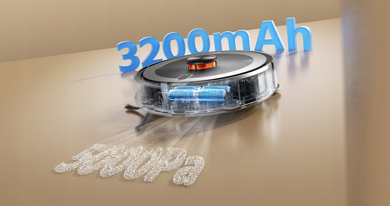 Teendow D10S Plus 3200mAh 5000Pa LDS Robot Vacuum Cleaner Strong Suction With APP Manufacturer code 8908008890949