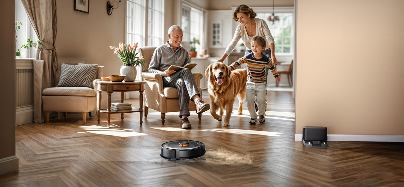 Teendow D10S Plus 3200mAh 5000Pa LDS Robot Vacuum Cleaner Strong Suction With APP Packaging status original