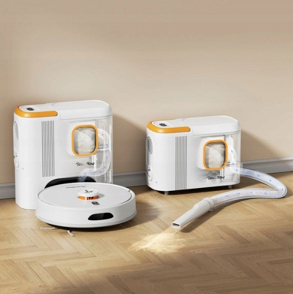 Teendow D20S Max Plus Robot Vacuum And Mop 6000Pa Self Empty Station Pet Packaging status original