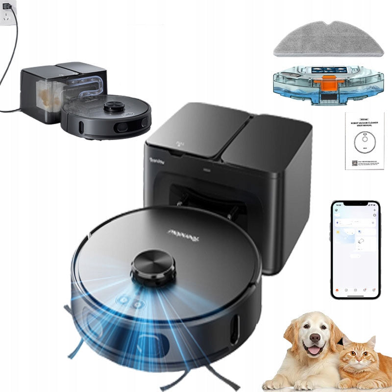 Teendow D65S MAX Robot Vacuum Cleaner with Mop and LIDAR 3in1, Suction Power