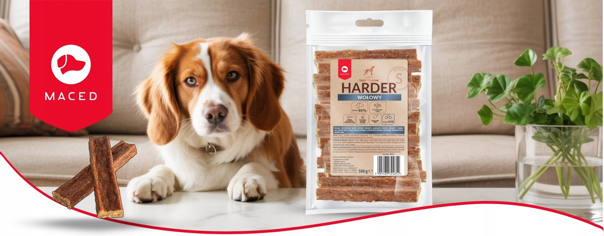 Teethers for Dogs Harder Beef Size S Treats MACED 500g Brand Maced