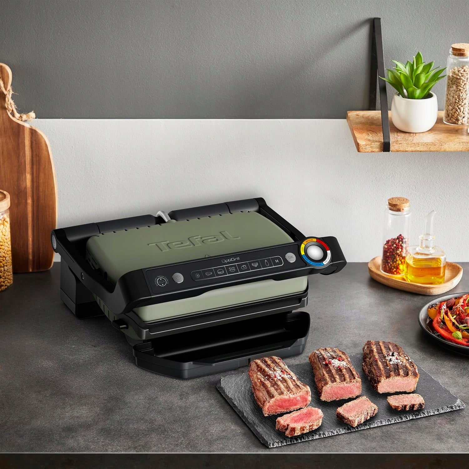 Tefal GC71EL OptiGrill Eco Design Electric Grill Automat 6 Programs Packaging status original
