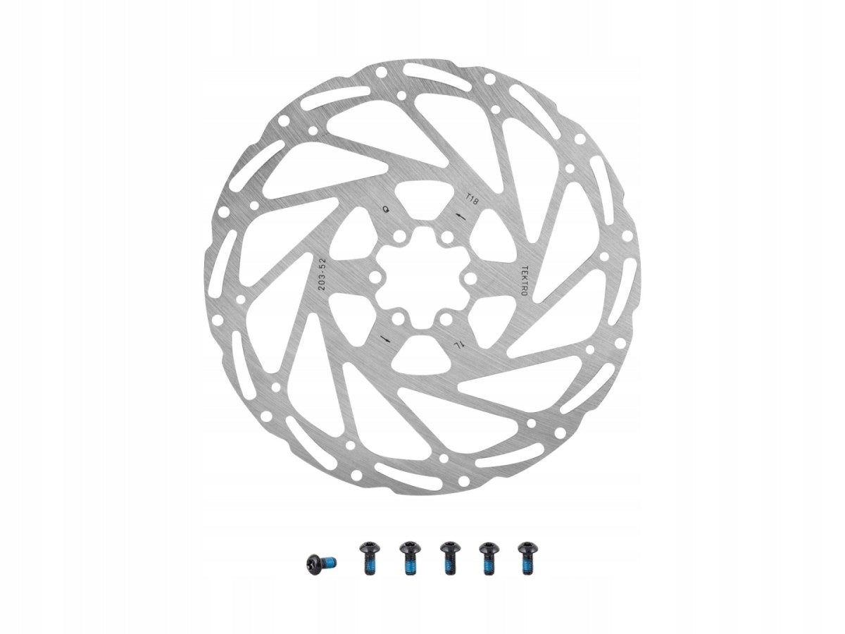 Tektro TR180-52 brake disc 180 mm 6 screws silver Shimano Tektro MTB