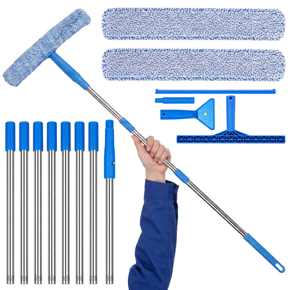 Telescopic Brush and Squeegee 3m Window Cleaning Accessories Tools