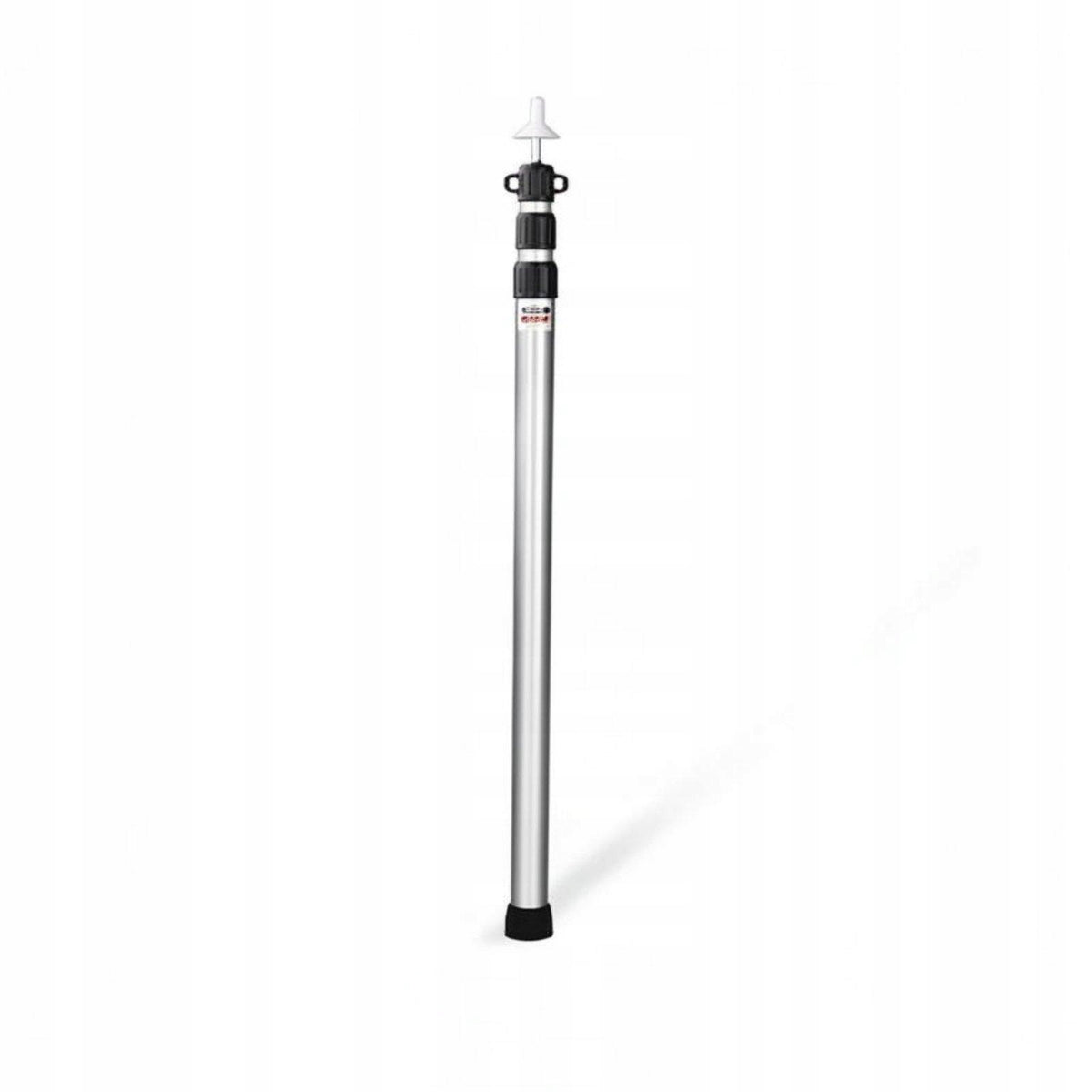 Telescopic Camping Pole Aluminum Tent Support Adjustable 2.3M Thick Silver