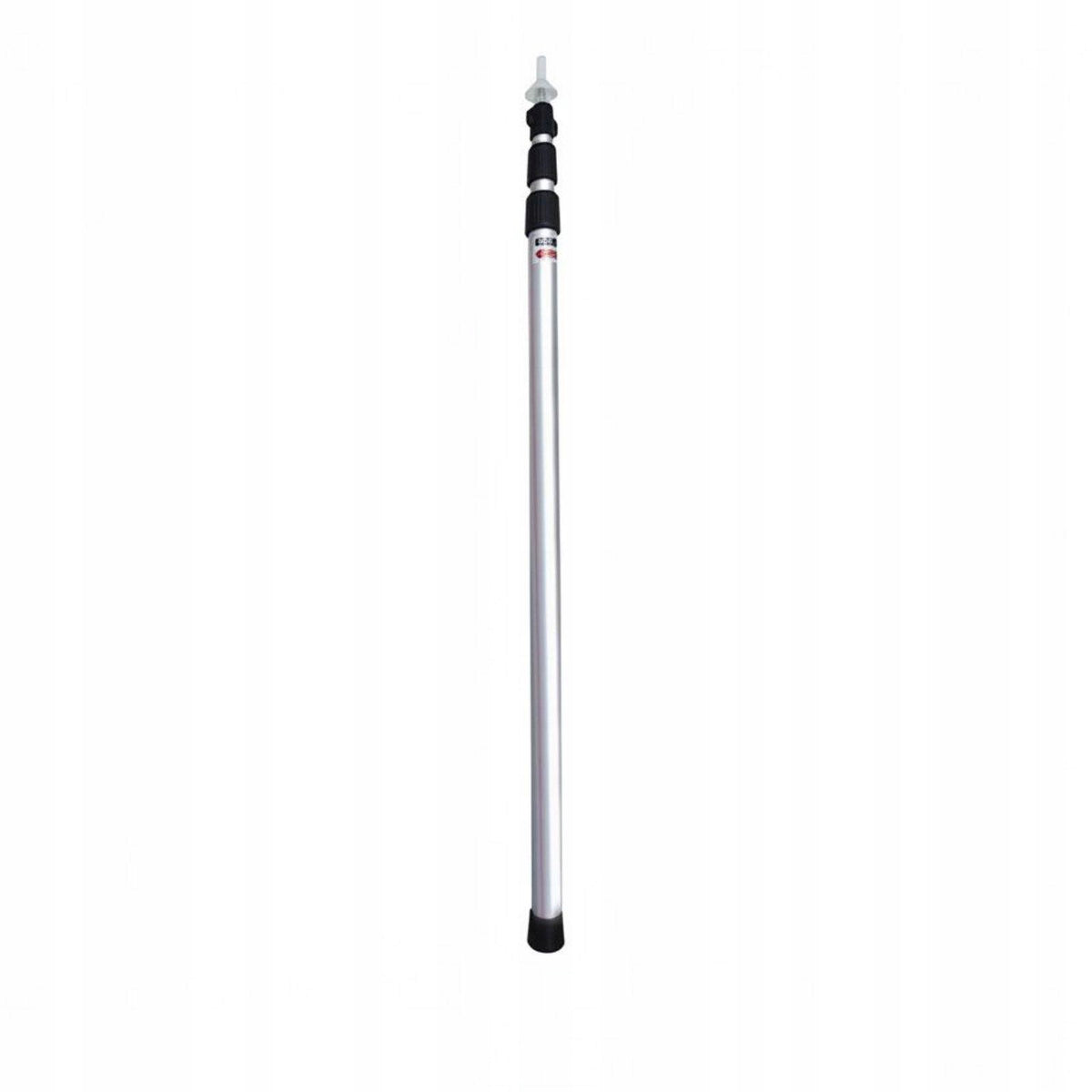 Telescopic Camping Pole Aluminum Tent Support Adjustable Height 2.3M Silver