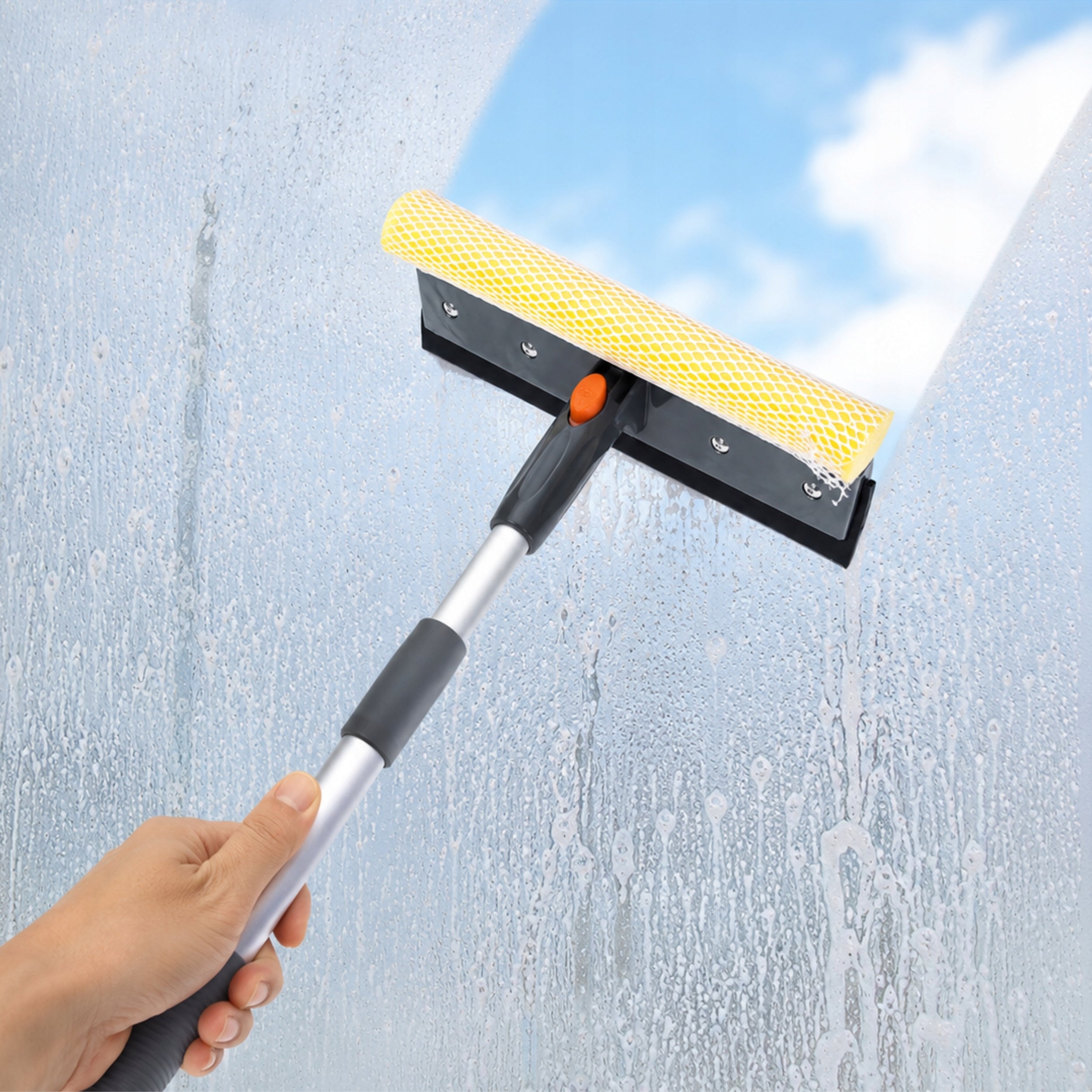 Telescopic Car Window Washer with Adjustable Angle and 2in1 Squeegee EAN (GTIN) 5908037989853