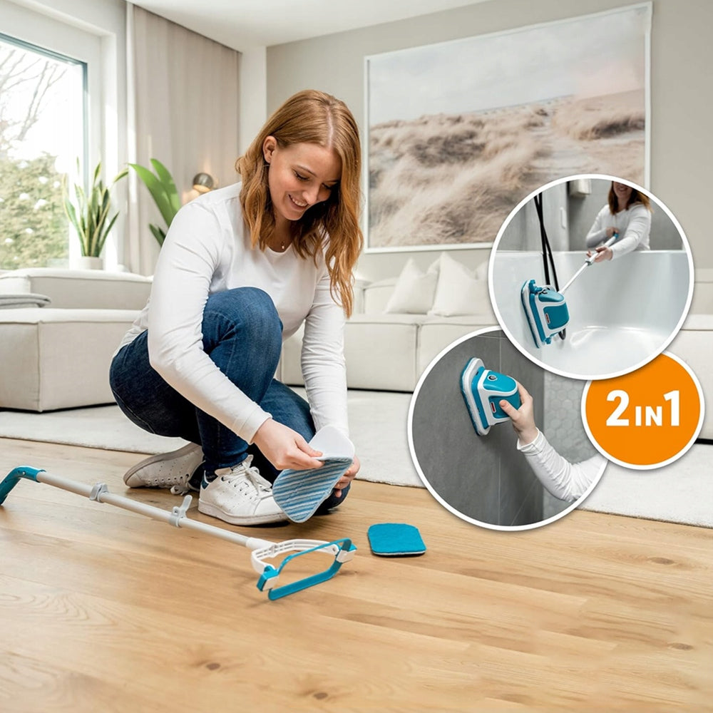 Telescopic Cleaning Brush 2in1 VIBRATION Scrub Machine - Electric Mop Product weight with unit packaging 0.84 kg