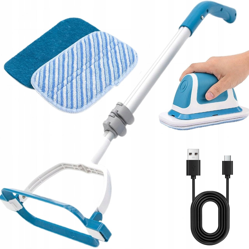 Telescopic Cleaning Brush 2in1 VIBRATION Scrub Machine - Electric Mop