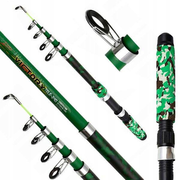Telescopic FISHING ROD 2,4 m cw 80 - 120 g CARBON 240 cm MORO VIC