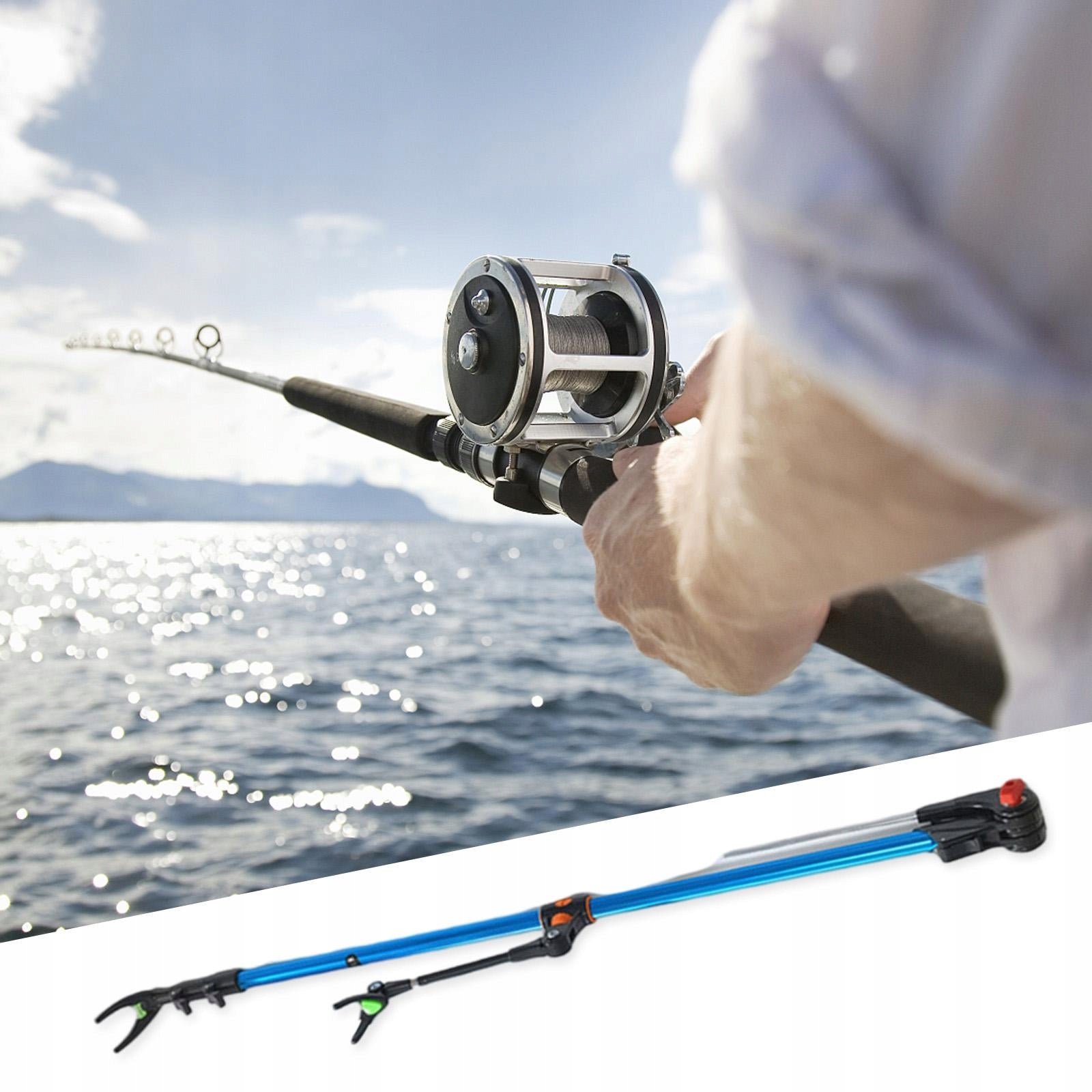 Telescopic Fishing Rod Holder Pole Stand Bracket Rack Adjustable 2.4m Manufacturer code Does not apply