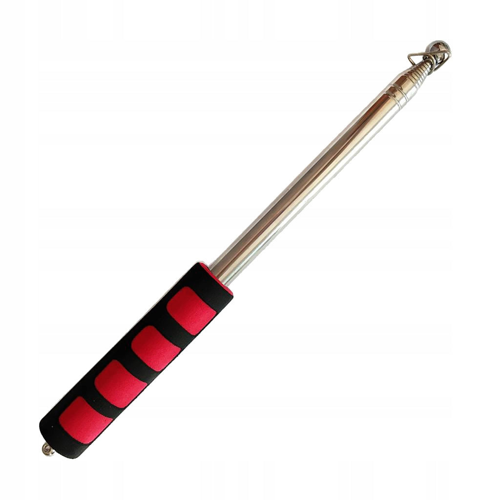 Telescopic Flagpole, Stainless Steel 2m Red