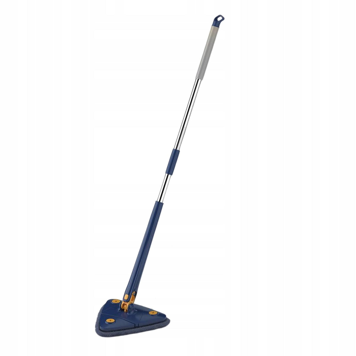 Telescopic Flat Cleaning Mop with Microfiber Pad Reusable Washable 360 Blue