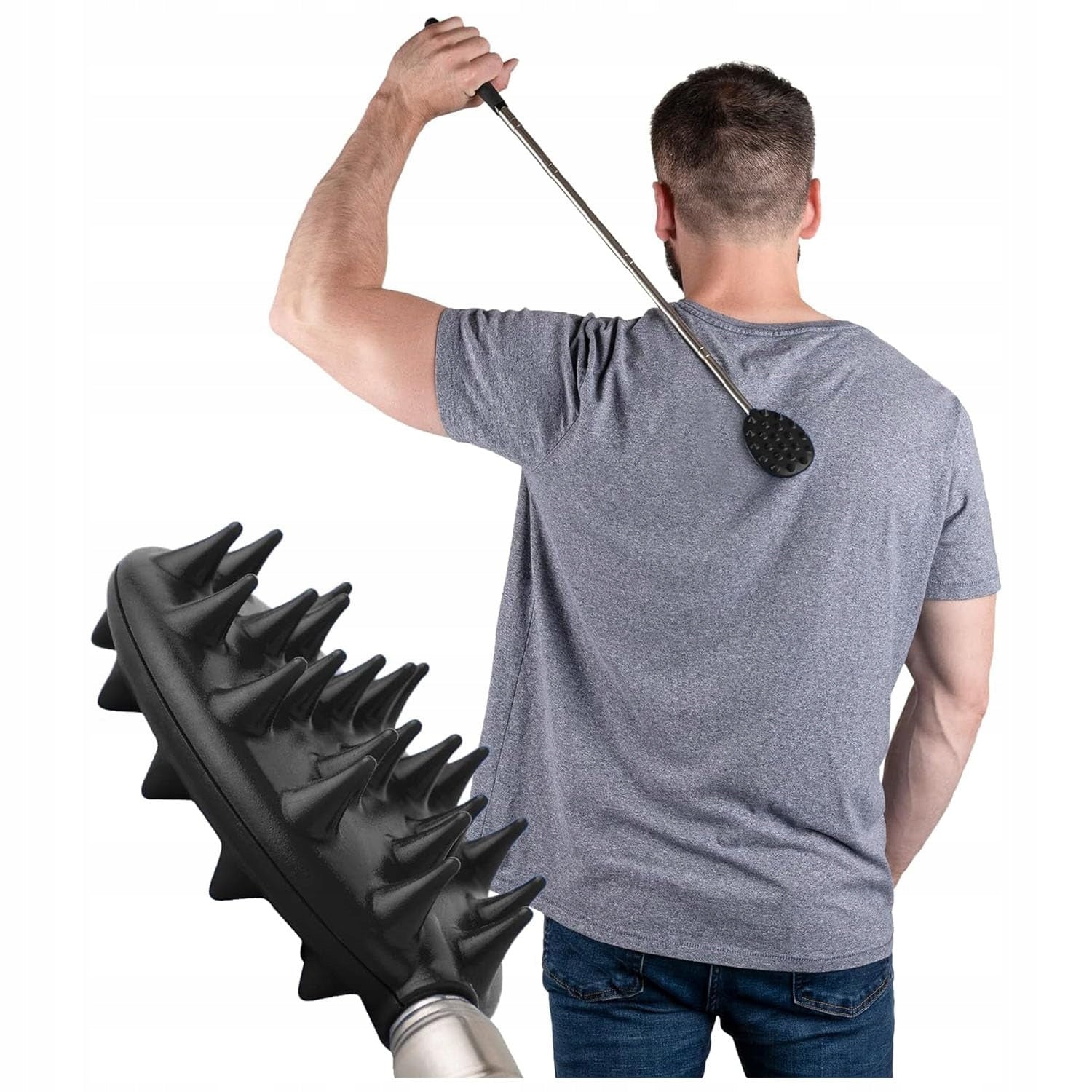 Telescopic Massager 60cm Back Scratcher Adjustable Medical device no