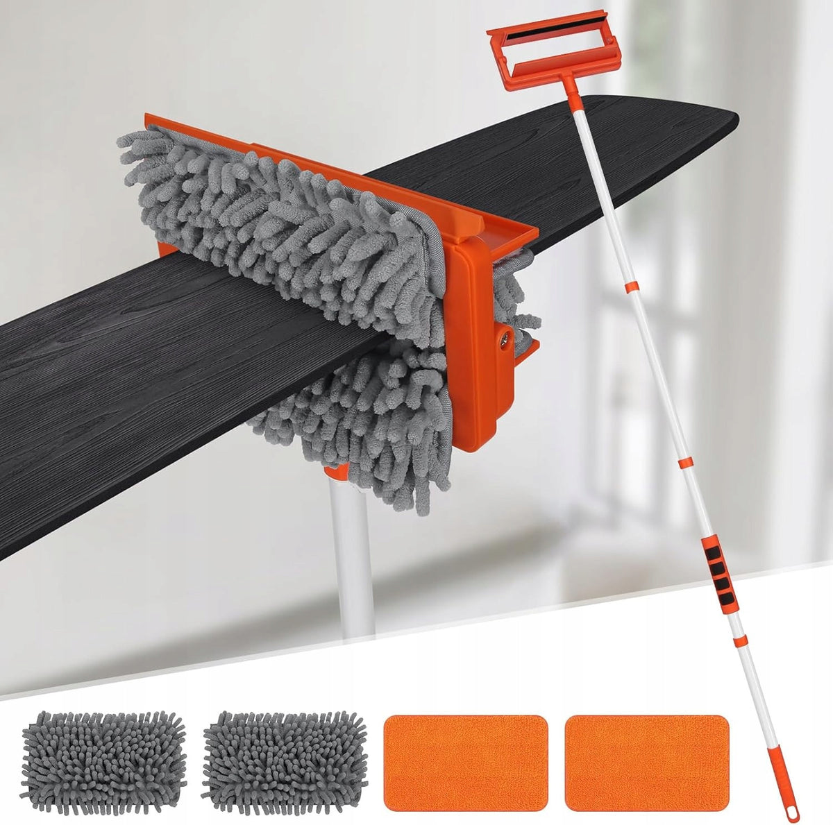 Telescopic Mop 2in1 Chenille Microfiber for Floor Walls 159 cm
