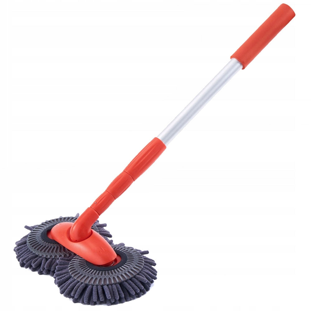 Telescopic Rotary Mop for Car Washing, Adjustable Handle 58-115cm