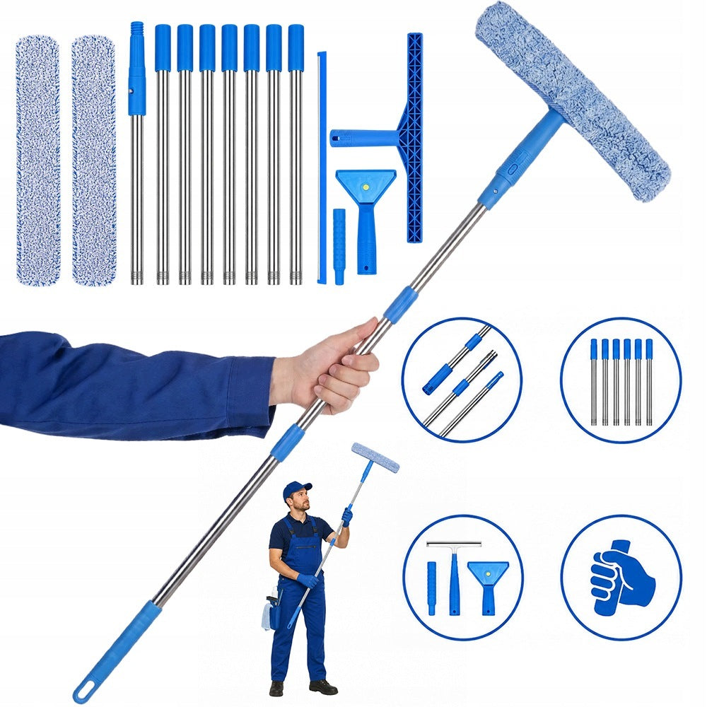 Telescopic Window Washer Set Puller+Cleaner Accessories Packaging status original