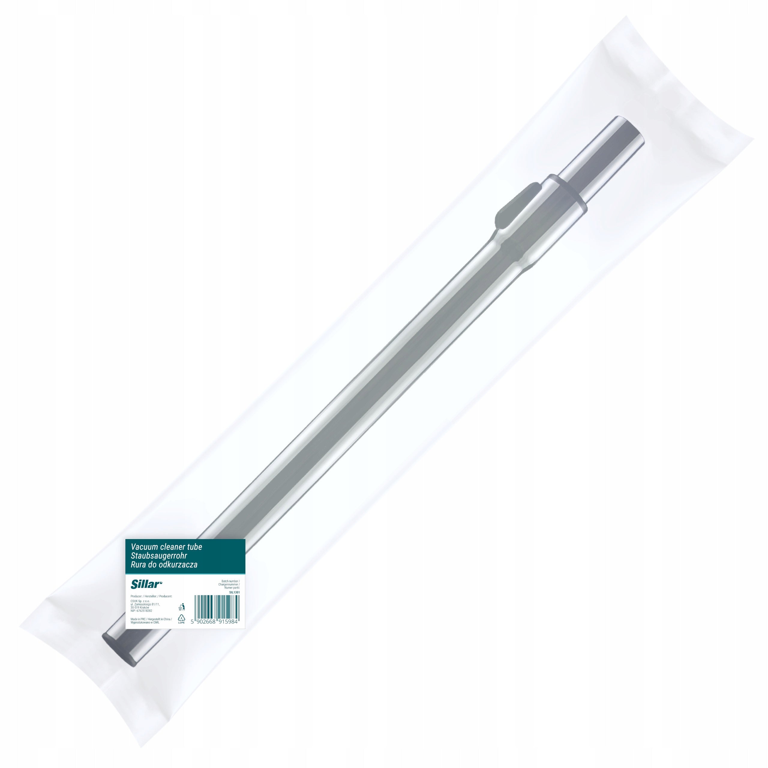 Telescopic pipe for vacuum cleaner Zelmer Odyssey Jupiter Aquawelt Aquos Antek Manufacturer code SIL1301