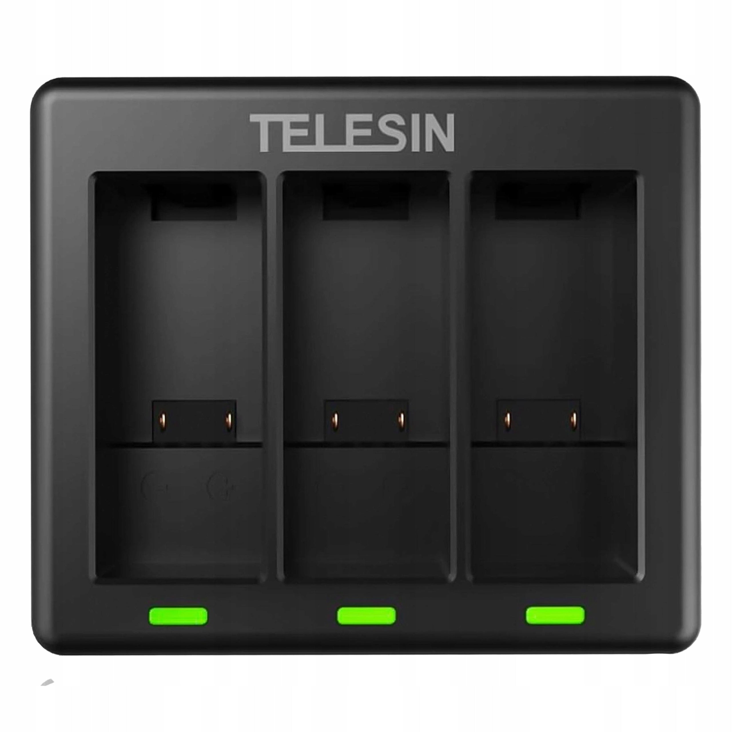 Telesin Three-Channel AKU Battery Charger for GoPro Hero 13 Black Camera