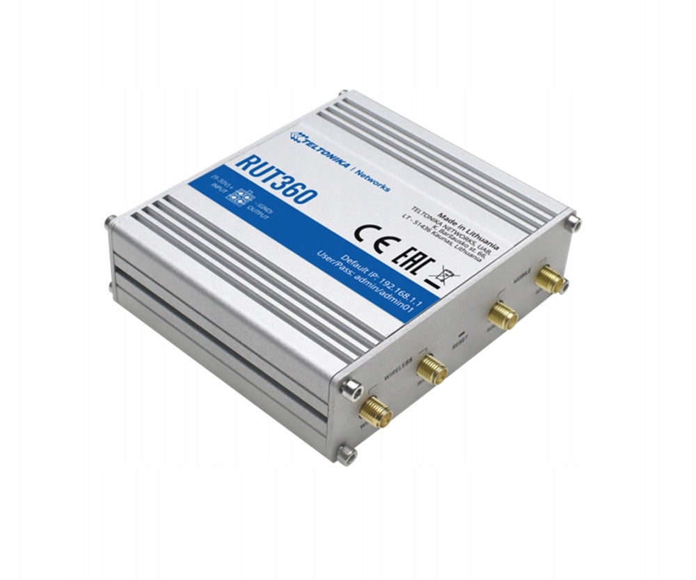 Teltonika RUT360 industrial router 4G / LTE (RUT360000000) Manufacturer Teltonika