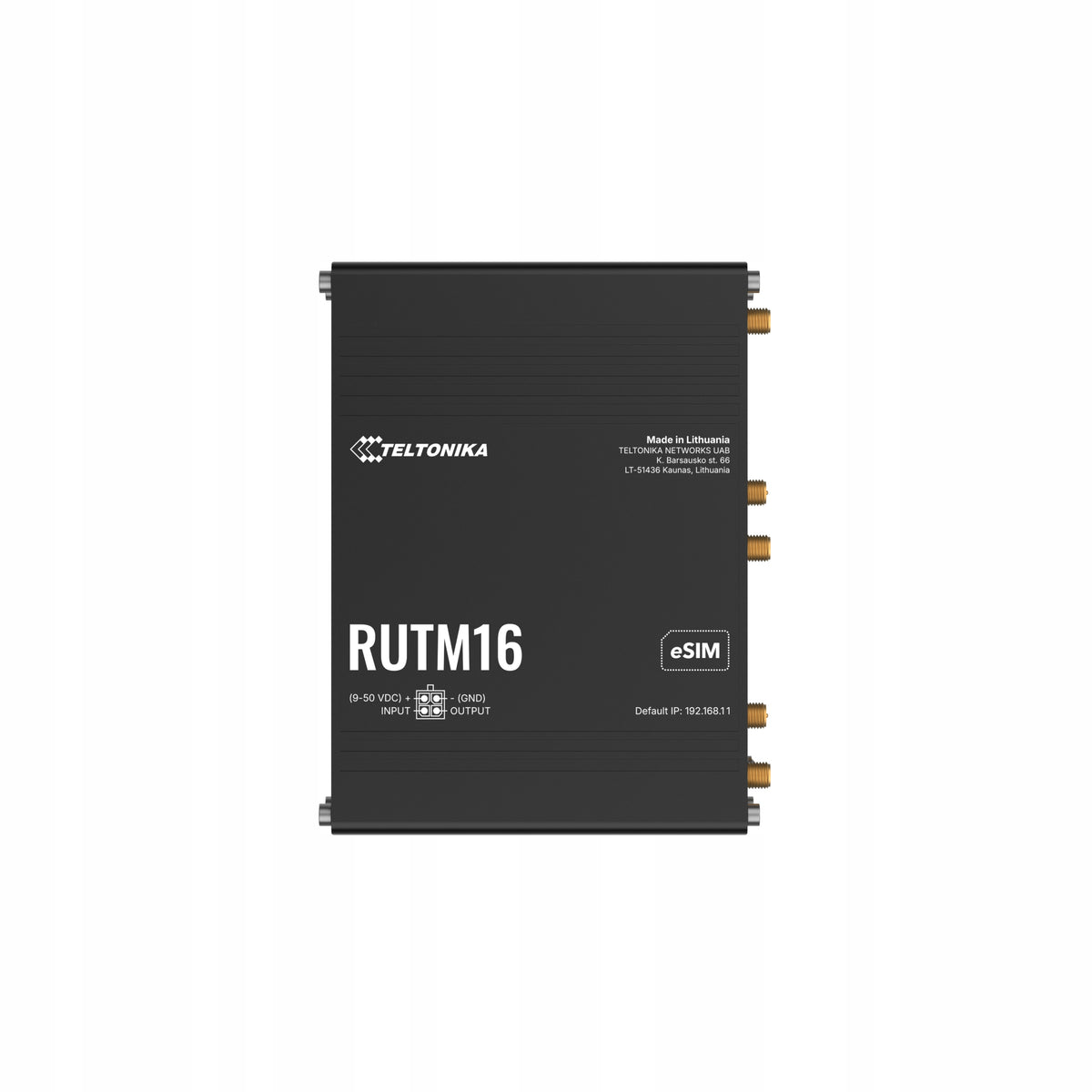 Teltonika RUTM16 Global LTE Cat6 Telit | Dual SIM+eSIM | 5×LAN | Mesh Wi-Fi Packaging status original