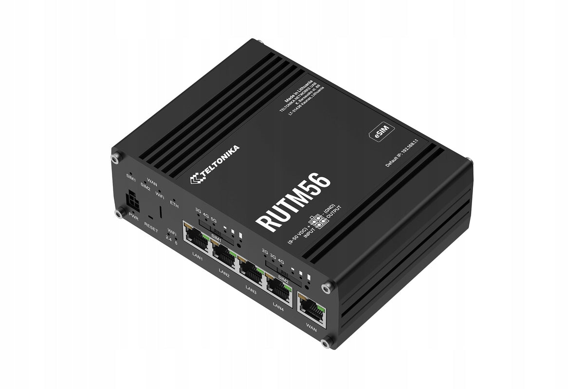 Teltonika RUTM56 Dual Modem 5G LTE Cat 4 Router Manufacturer Teltonika