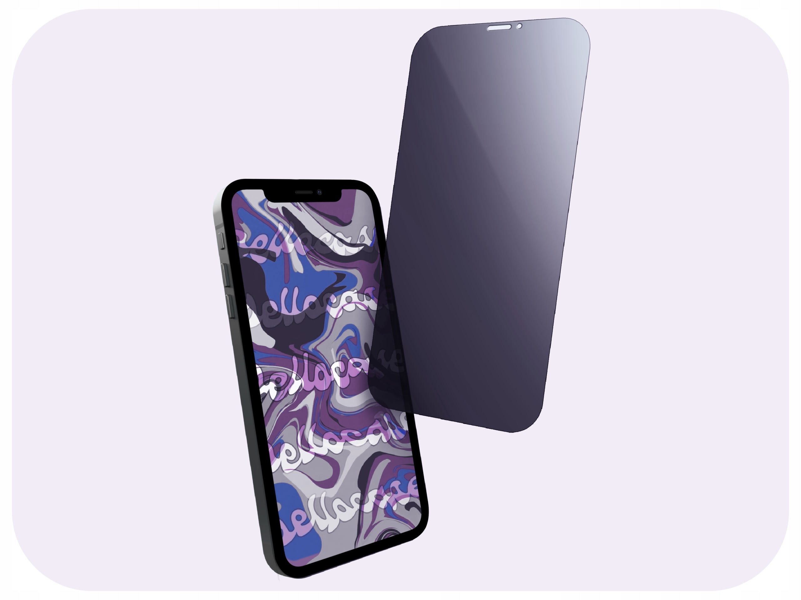 Tempered Glass For iPhone 12 / 12 Pro Antispy (Anti-spy, Protective) Manufacturer code SZKŁO PRYWATYZUJĄCE NA CAŁY EKRAN 0635