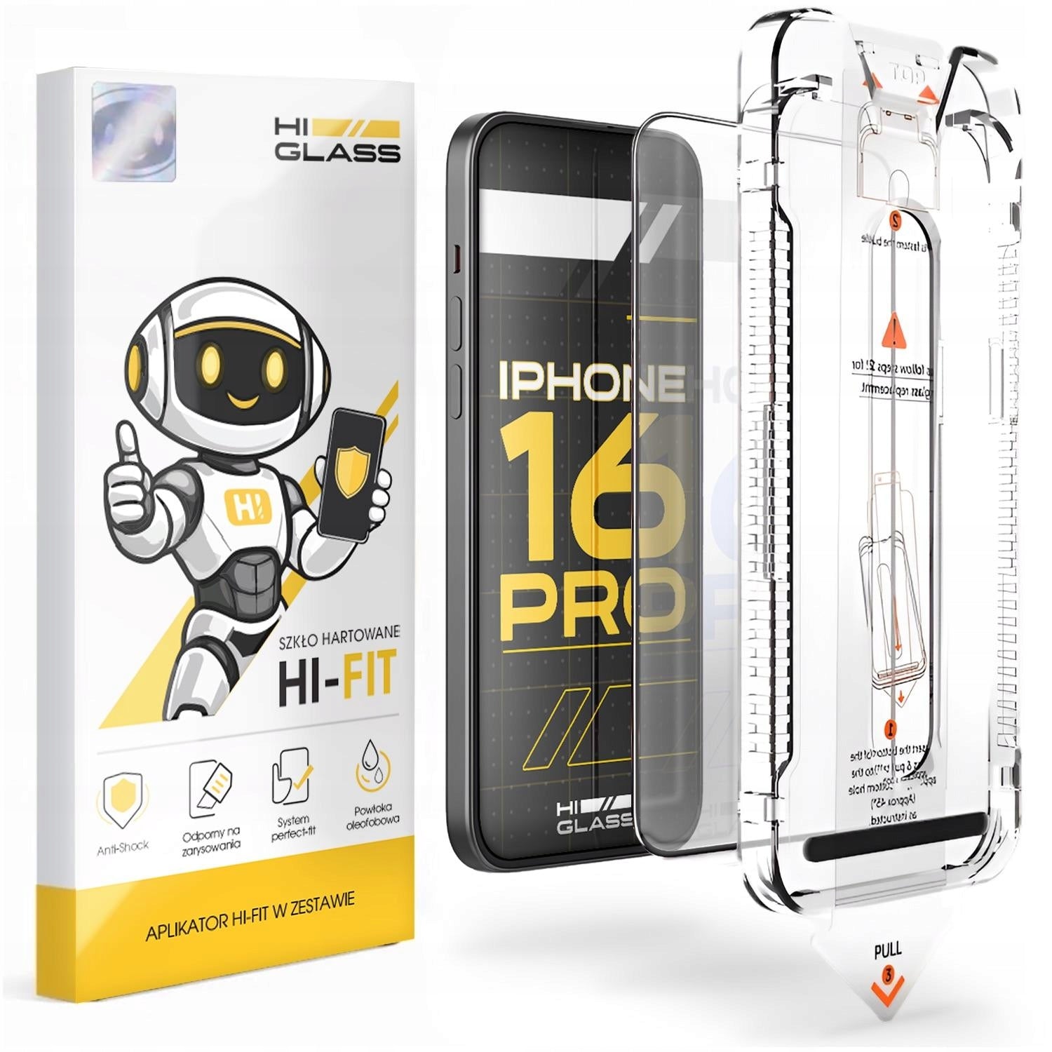 Tempered Glass For iPhone 16 Pro / 17 (With Applicator, Protective, Fast, 9H)