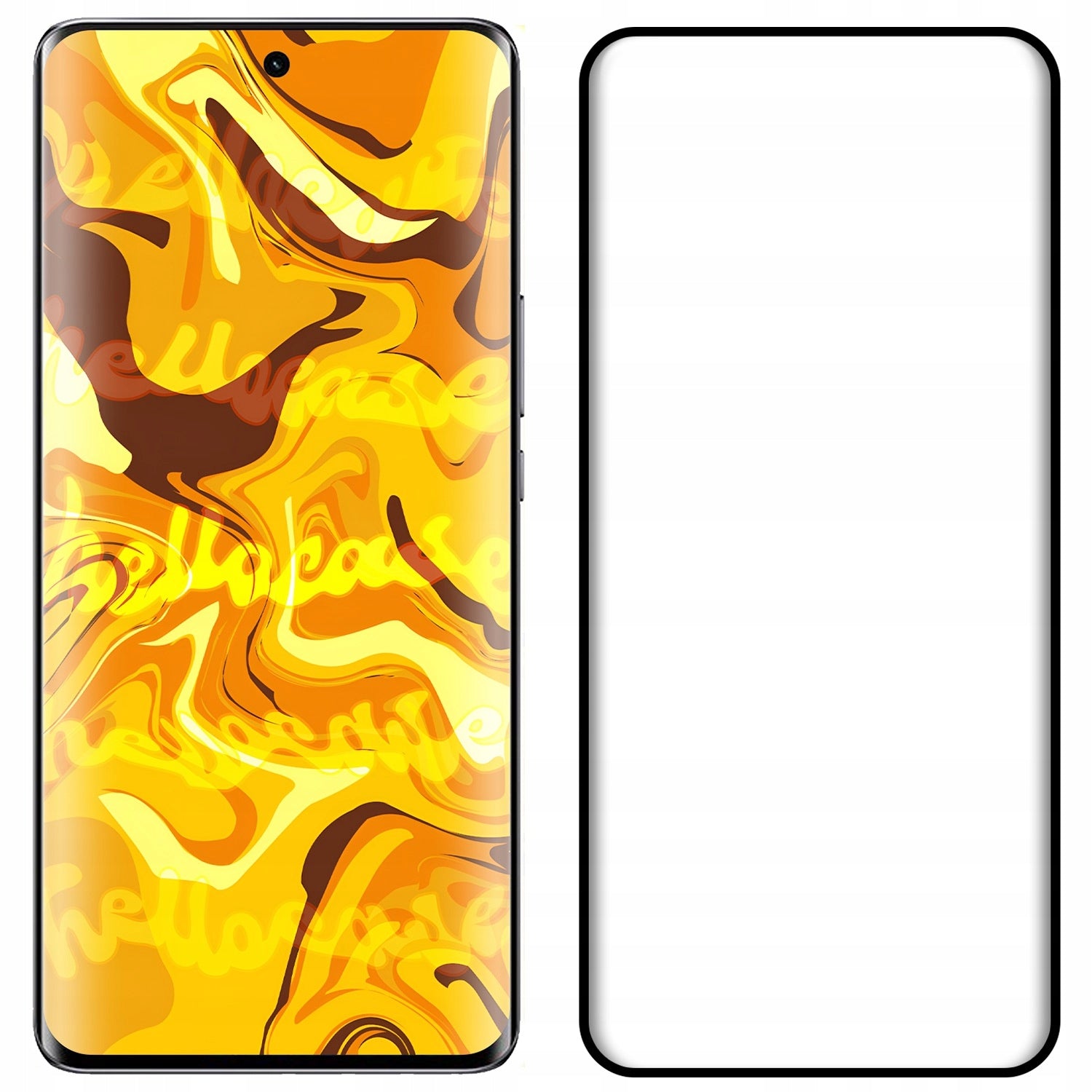 Tempered Glass for Xiaomi Redmi Note 14 Pro 4G/5G (Full 5D, Curved, 9H) Manufacturer code PEŁNE SZKIEŁKO OCHRONNE SZYBKA SZKLO 5D 1841